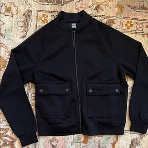 Black Zip-Up Sweater